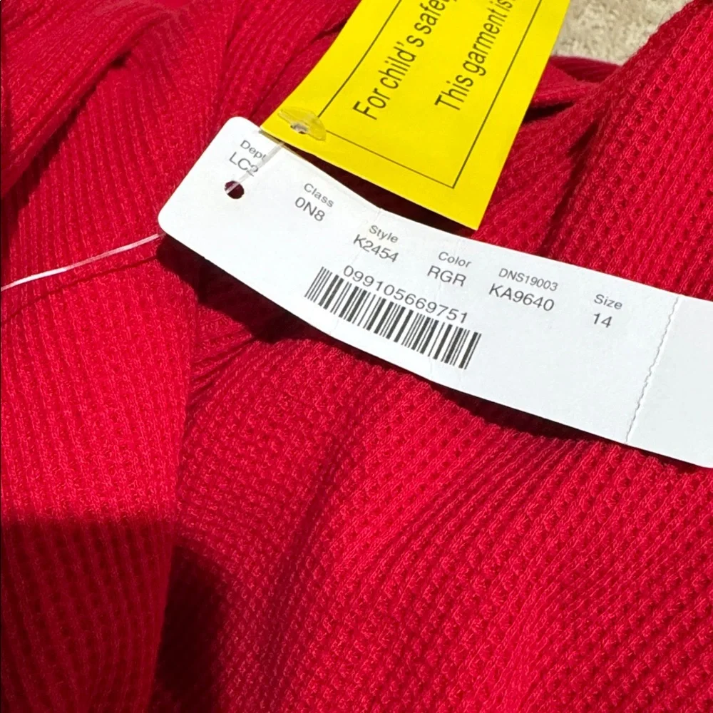 J.‎ Crew / Crewcuts Kids' Waffle Union Onesie, Size 14
